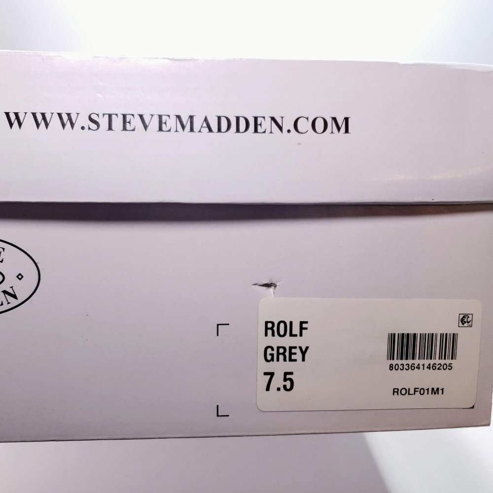 Steve Madden Rolf Low Top Sneaker Grey NEW Mens Size 7.5 / Womens Size 9.5 - Picture 6 of 7